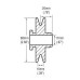 Pulley, 1-V 68MM