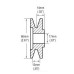 Pulley, 1-V 66MM