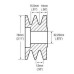 Pulley, 2-V 79MM