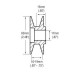 Pulley, 1-V 63MM