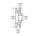 Pulley, 1-V 67MM Pulley, 1-V 67MM